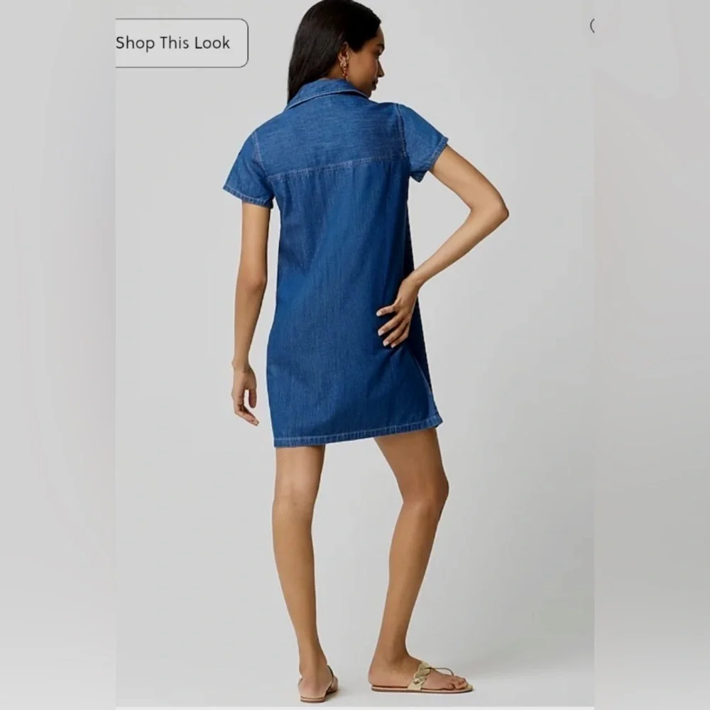 J. CREW | Denim Lace-Up Dress
